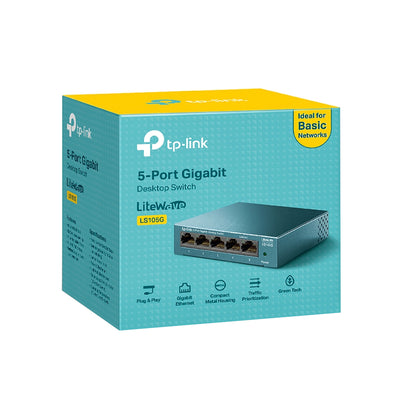 Switch Tp-link 5 Puertos Gigabit Desktop Ls105g