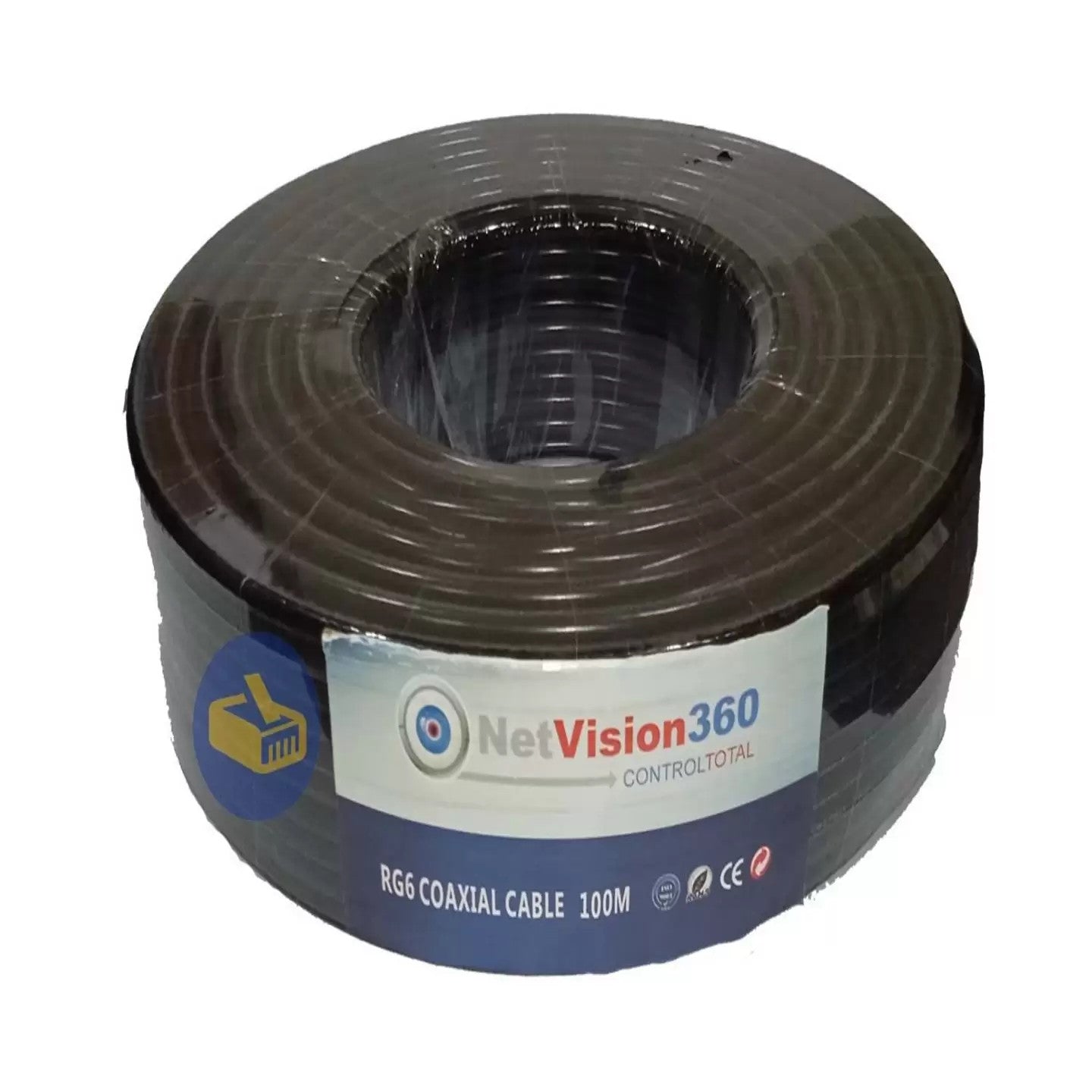 Cable Coaxial Rg6 Netvision 100Mts Security Solution shop