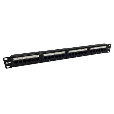Panel de Parche QNET CAT5E de 24 Puertos para Redes Ethernet