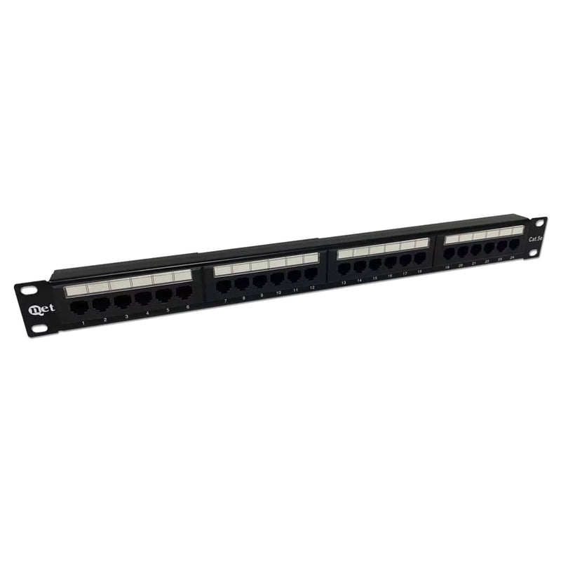 Panel de Parche QNET CAT5E de 24 Puertos para Redes Ethernet