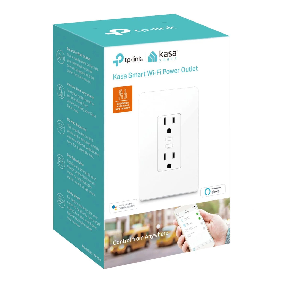 Enchufe Inteligente Doble Kasa Smart TP-LINK KP200 con Control Remoto