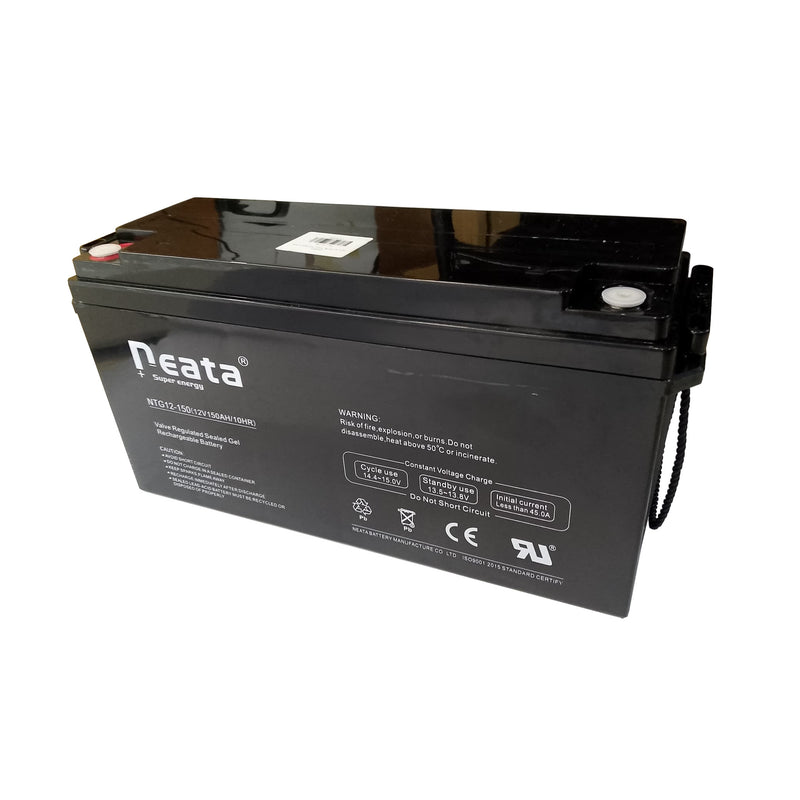 Baterías Neata 12V 150Ah para UPS, Cercos Eléctricos, CCTV y Sistemas de Alarmas de Seguridad