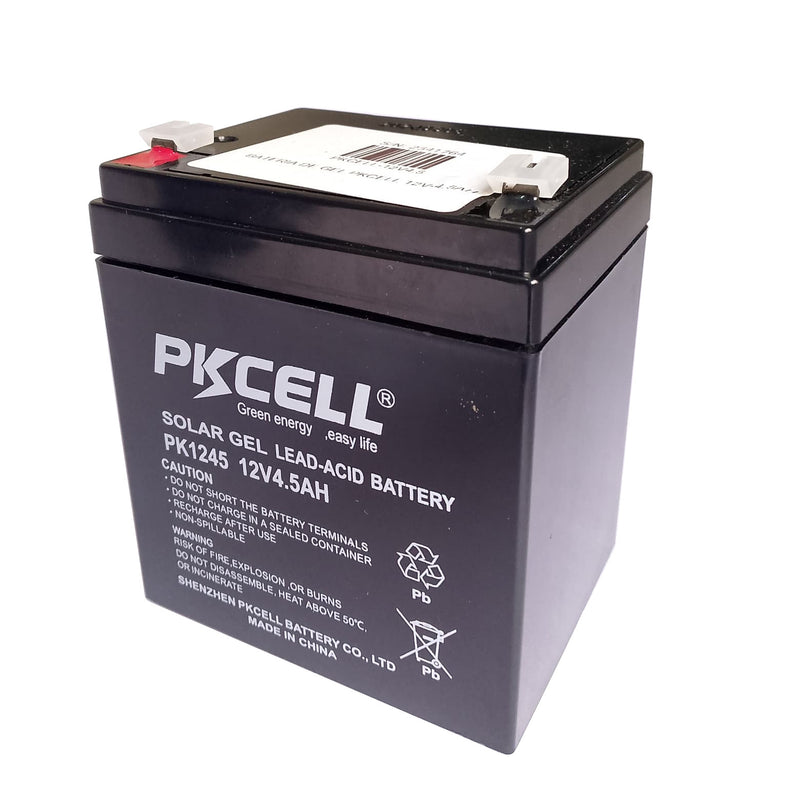 Baterías de Gel PKCELL 12V 4.5AH para Sistemas UPS y Cercos Eléctricos