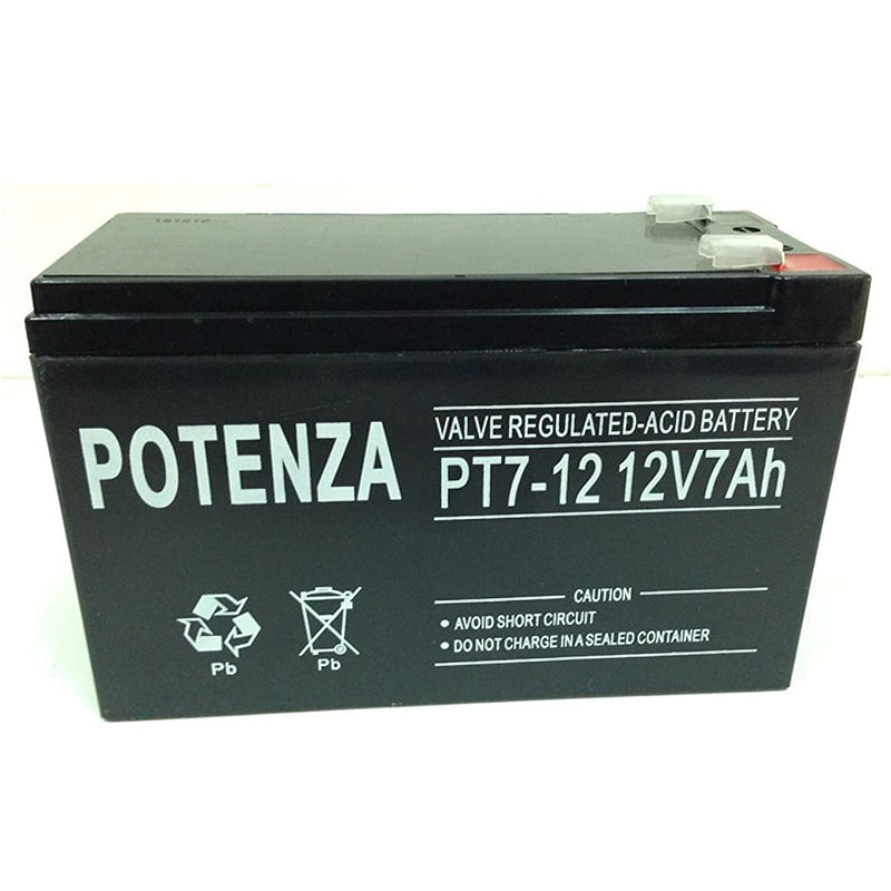 Batería Potenza 12V 7Ah - Respaldo de Energía para UPS y Cerco Eléctrico