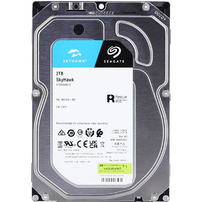 Disco Duro Seagate SkyHawk 2TB 3.5" SATA III para PC y CCTV
