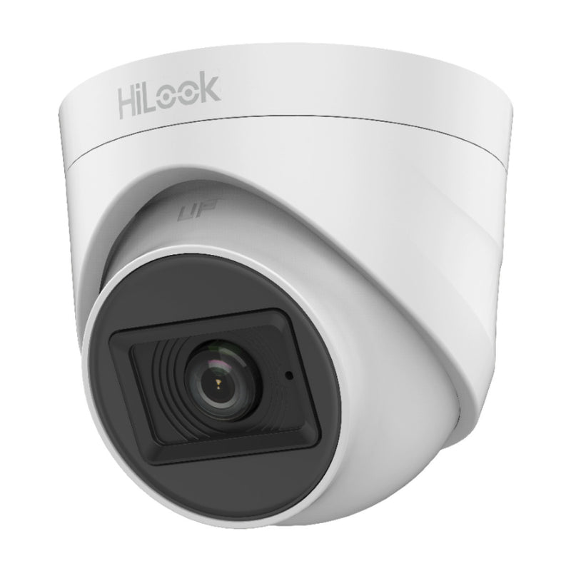 Cámara Domo HiLook 2MP 2.8mm con Micrófono Incorporado y IP66