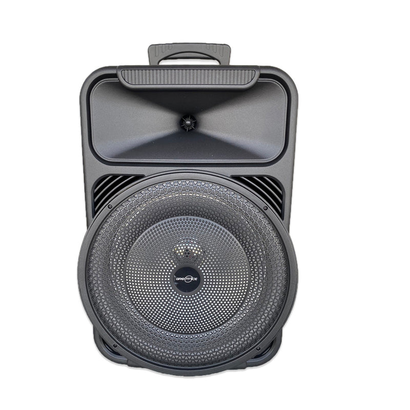 Corneta Portátil Karaoke con Micrófono Integrado de 12 Pulgadas - Greatnice GTS-1570