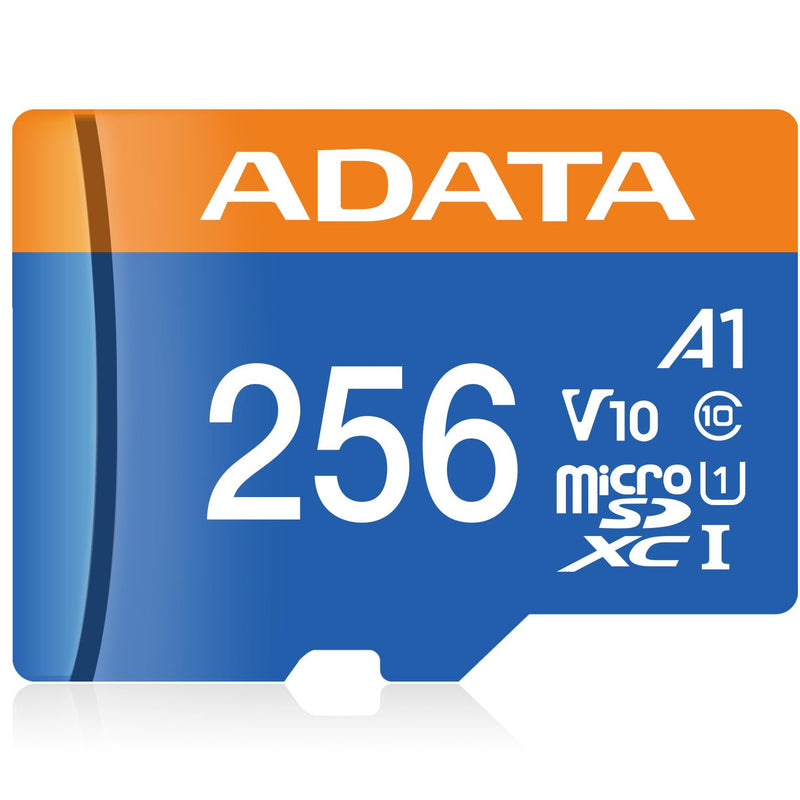 Tarjeta MicroSDXC ADATA 256GB Clase 10 UHS-I 85 MB/s para video Full HD