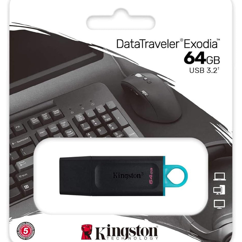 Pendrive Kingston 64Gb Exodia USB 3.2