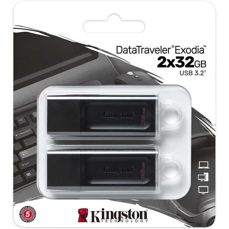 Pendrive Kingston 32GB Exodia 3.2 Pack de 2 unidades