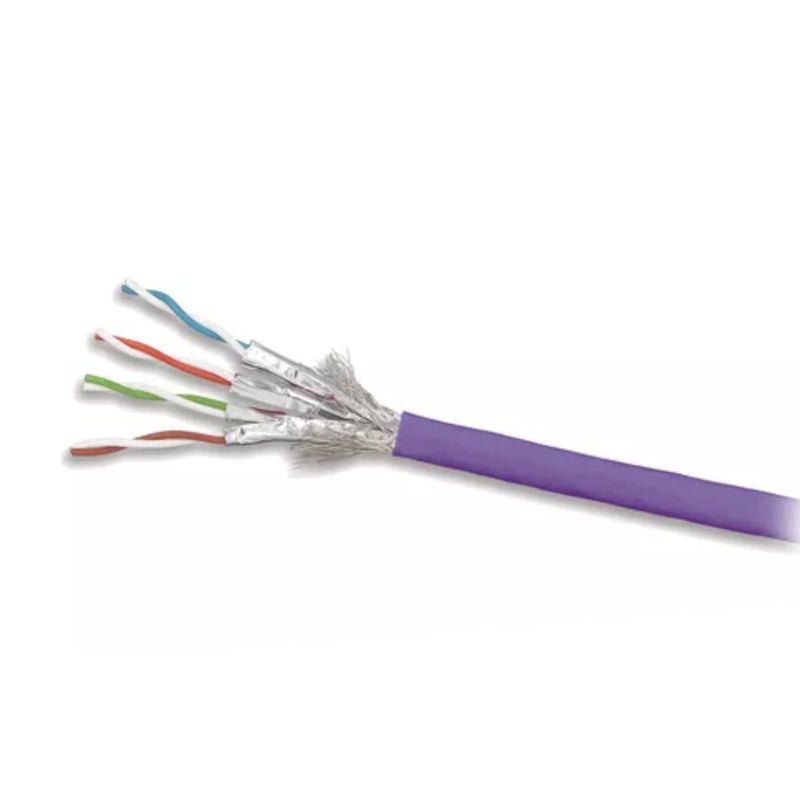 Bobina de Cable S/FTP Cat 7A 100% Cobre Interior Violeta - 305 Metros