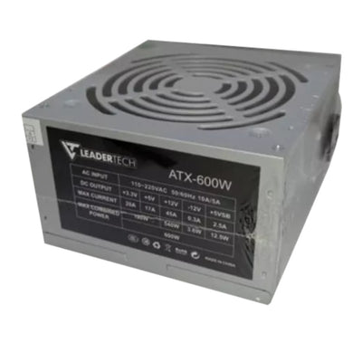 Fuente De Poder LEADERTECH 600W Ventilador