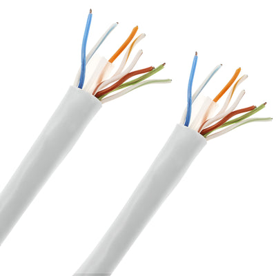 Bobina De Cable UTP CAT6 Power Net 100 MTS CCA Interior Blanco