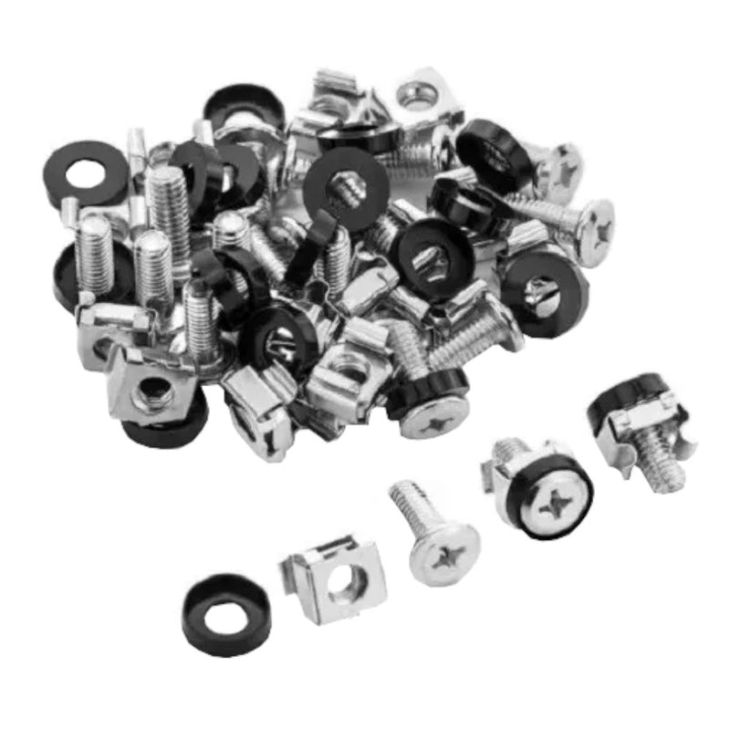 Bolsa De Tornillo M6 Sujetador Para Montura De Rack Paquete De 50 Unidades