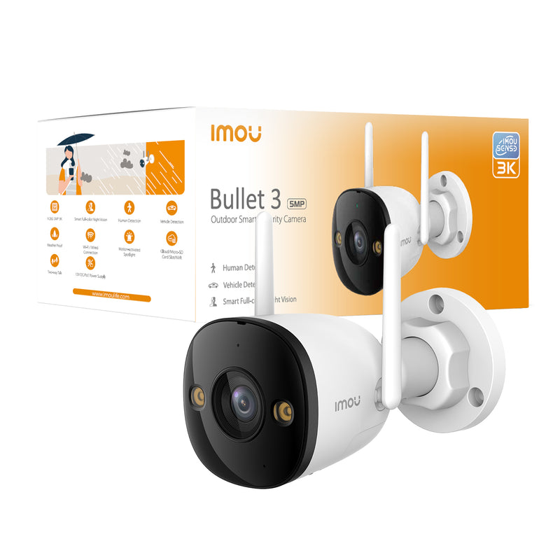 Camara IP Wifi Bullet Imou Lente 5MP 3K 2.8mm Full Color