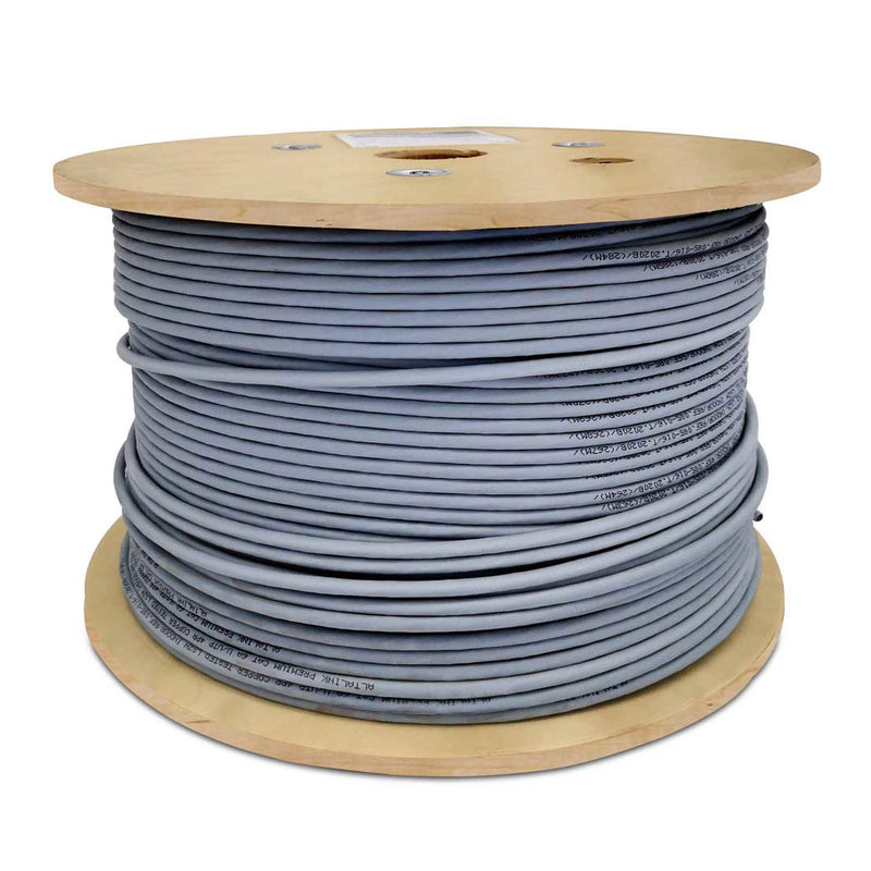 Bobina De Cable UTP Cat6 HIKVISION 305 Metros 100% Cobre Color Gris Interior