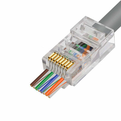 Conector DAHUA RJ45 CAT6 Passthrought 100 Unidades