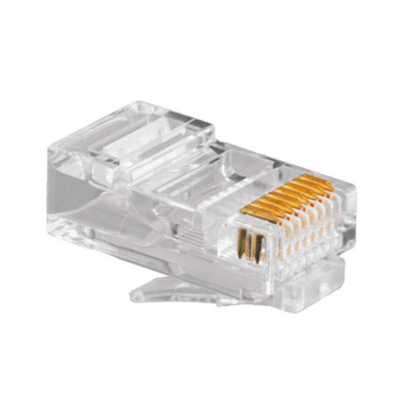 Paquete de 100 Conectores RJ45 Categoría 5 para Redes
