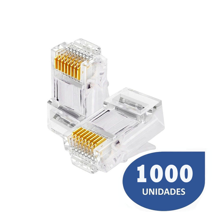 Conectores RJ45 Cat 6 - Kit de 1000 Unidades RJ45C6-1000