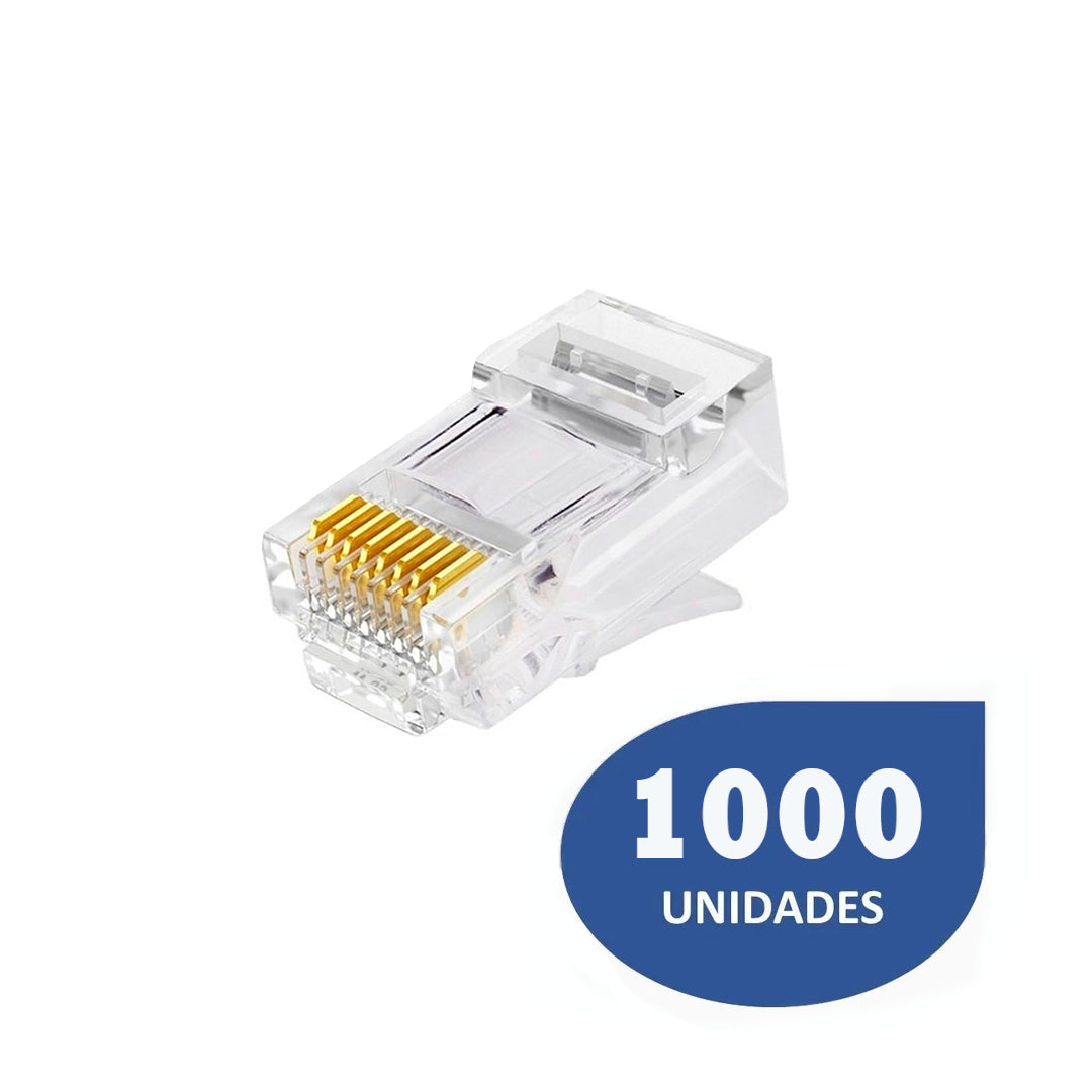 Conectores RJ45 Cat 6 - Kit de 1000 Unidades RJ45C6-1000