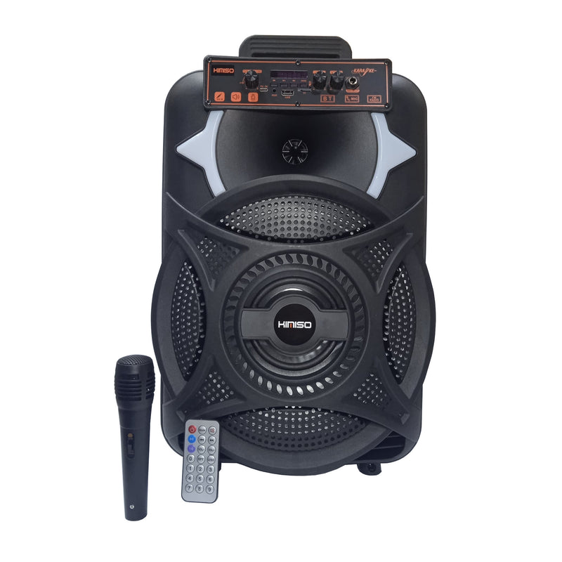 Corneta Portátil Karaoke de 12 Pulgadas con Micrófono Integrado y Potencia de 10 W