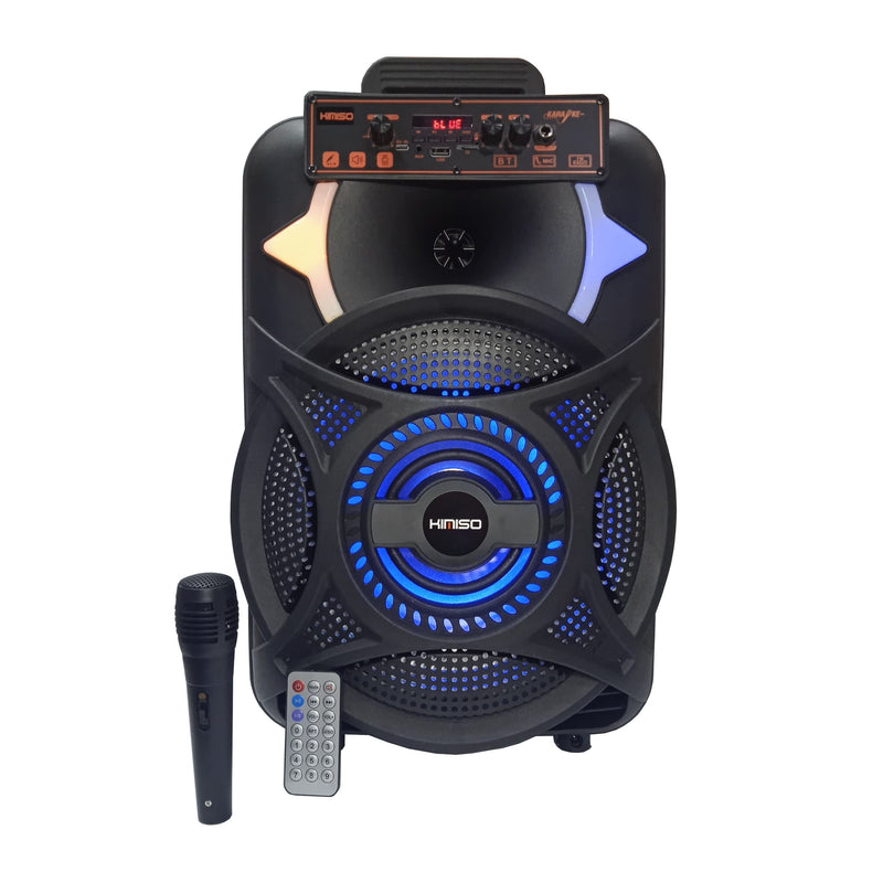 Corneta Portátil Karaoke de 12 Pulgadas con Micrófono Integrado y Potencia de 10 W