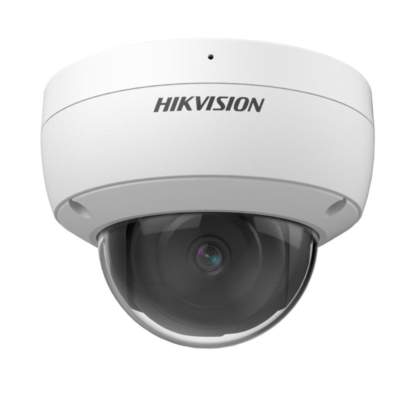 Cámara Domo IP Hikvision 8MP 2.8mm Poe con Micrófono IK10 IP67