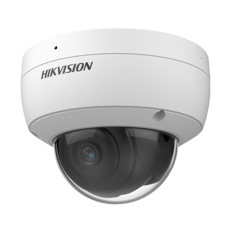 Cámara Domo IP Hikvision 8MP 2.8mm Poe con Micrófono IK10 IP67