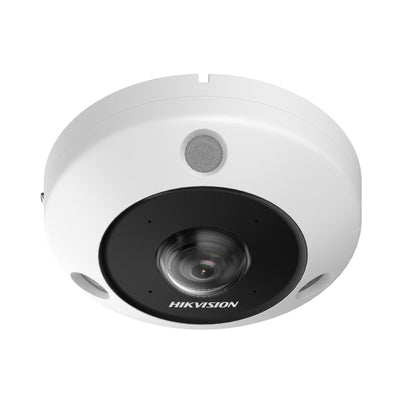 Cámara Fisheye Hikvision IP 6MP 1.16MM Poe IR15M Visión Panorámica