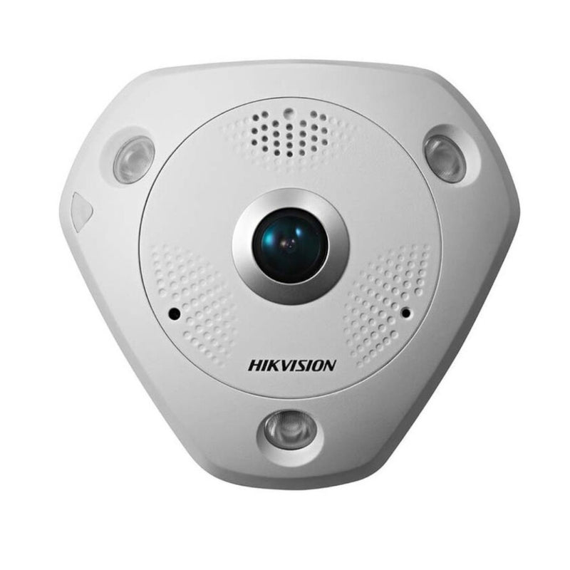 Cámara IP Hikvision Fish Eye Poe 12MP 1.27MM con Wifi y Audio, Protección IP67