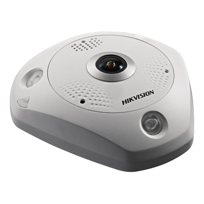 Cámara IP Hikvision Fish Eye Poe 12MP 1.27MM con Wifi y Audio, Protección IP67