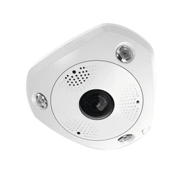 Cámara IP Hikvision Fish Eye Poe 12MP 1.27MM con Wifi y Audio, Protección IP67