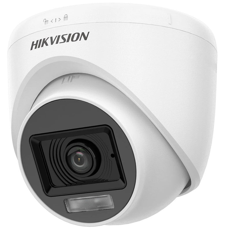 Camara Domo HIKVISION 2MP 1080P 2.8mm Smart Hybrid Light  Audio IR 20M Plastico IP67