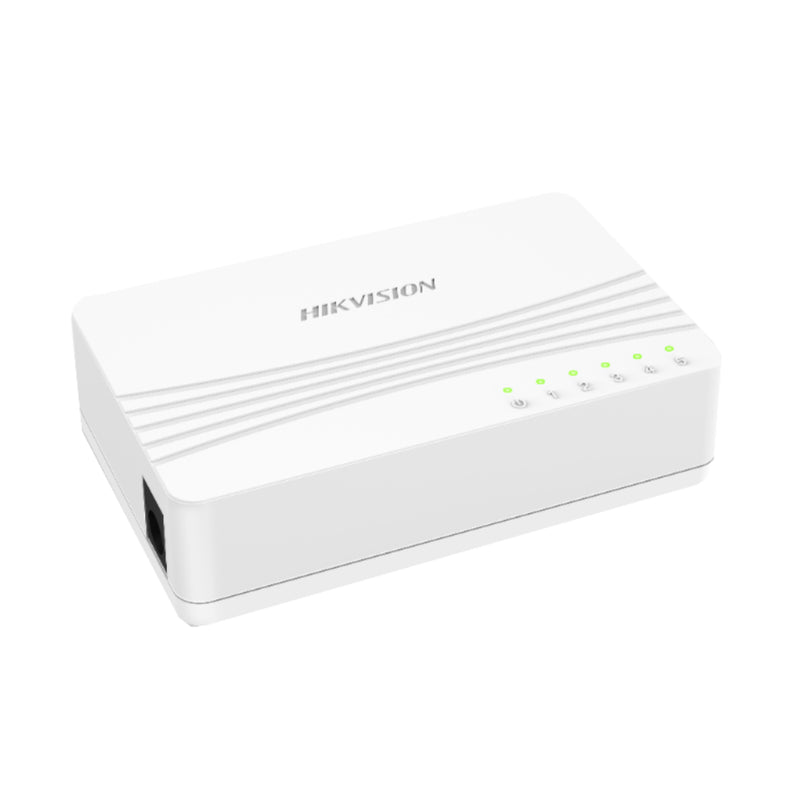 Switch Hikvision de 5 Puertos 10/100 Mbps - Conectividad Eficiente