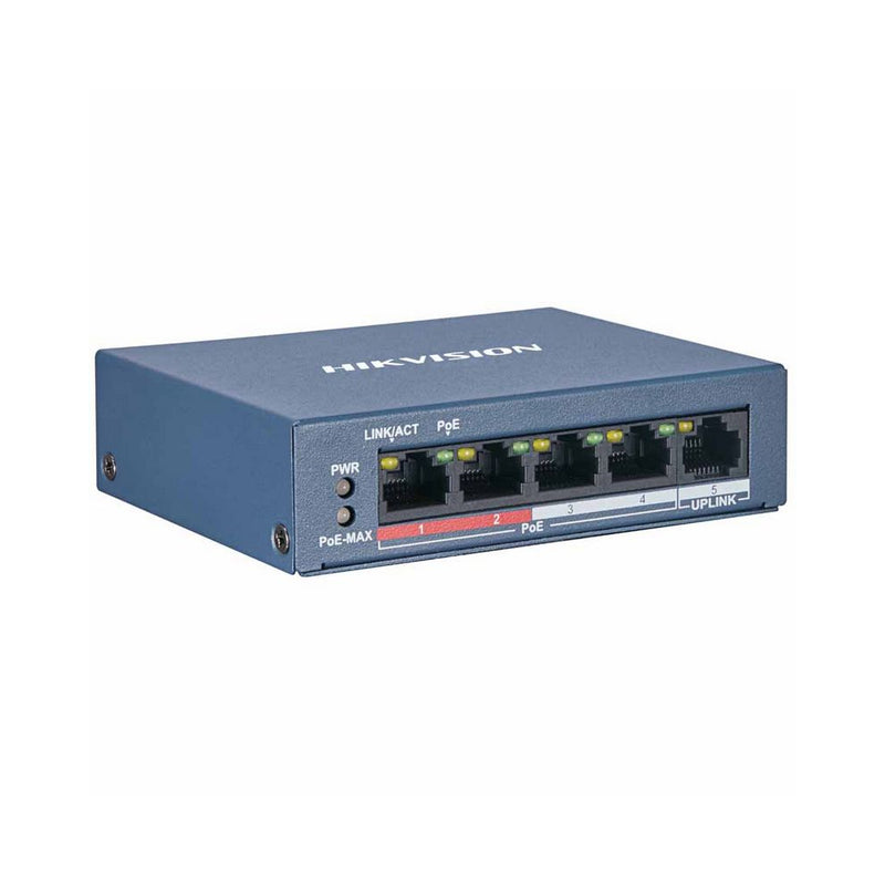 Switch Hikvision Ethernet Poe De 4 Puertos Ds-3E0105P-E/M(B)