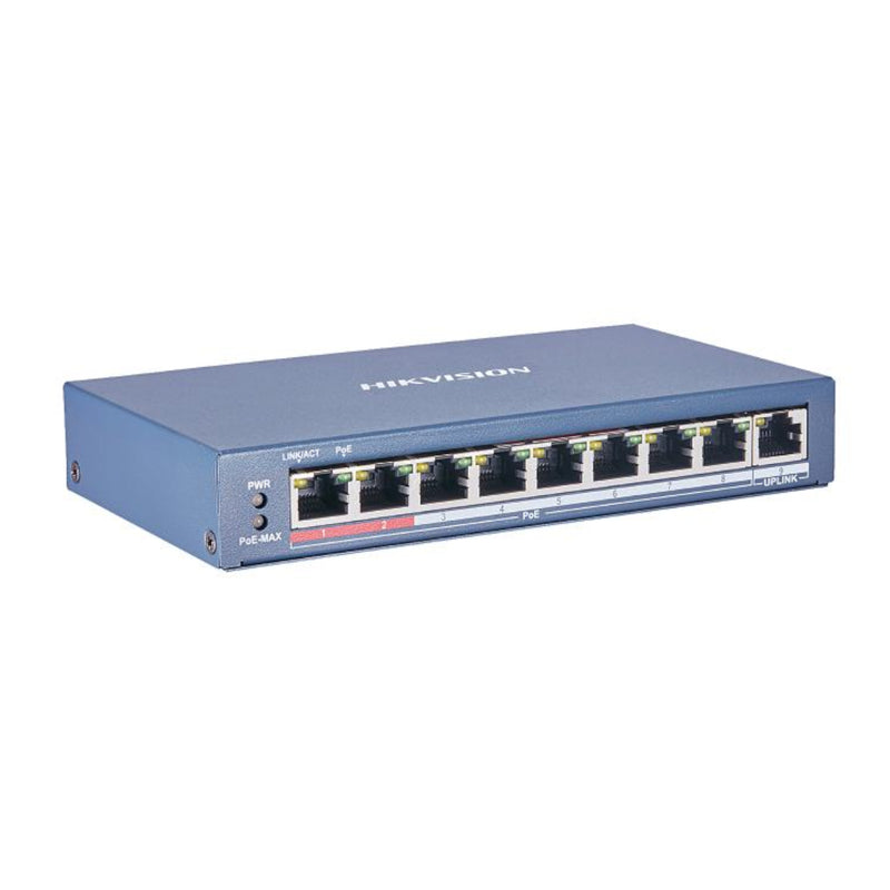 Switch Hikvision No Administrable 8 Poe 1/100 MBPS