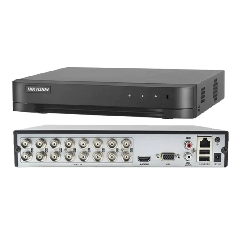Dvr Hikvision Lite 2MP 16 Canales Turbo hd 2 Canales Ip Audio