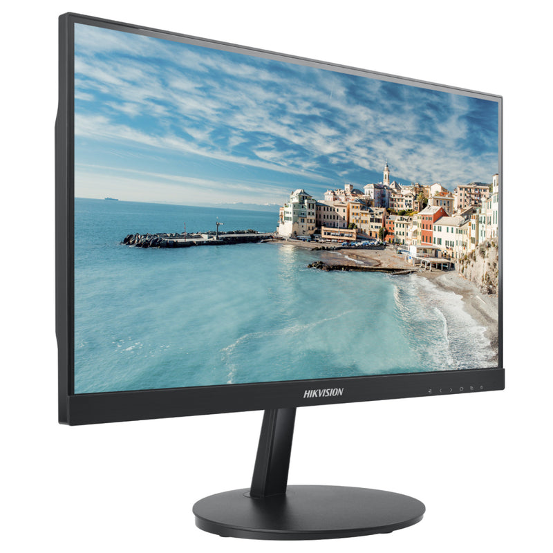 Monitor LED Full HD HIKVISION 21.5” con Entradas Dual HDMI/VGA y Diseño Ultra Delgado