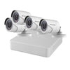 Kit de CCTV Hikvision IP de 8 Canales 4MP con 1 DVR 4CH y 4 Cámaras Bullet 1080P