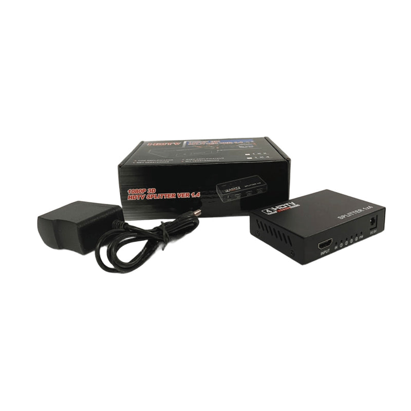 Splitter Hdmi Metalico 1X4 Puertos 3D 1080P