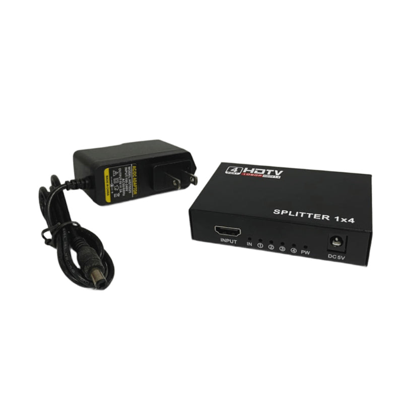 Splitter Hdmi Metalico 1X4 Puertos 3D 1080P