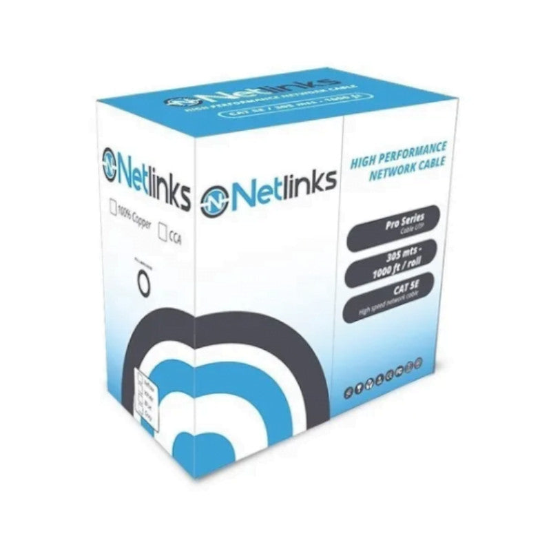Cable UTP Cat5E Netlinks 305 m - Solución Ideal para Redes