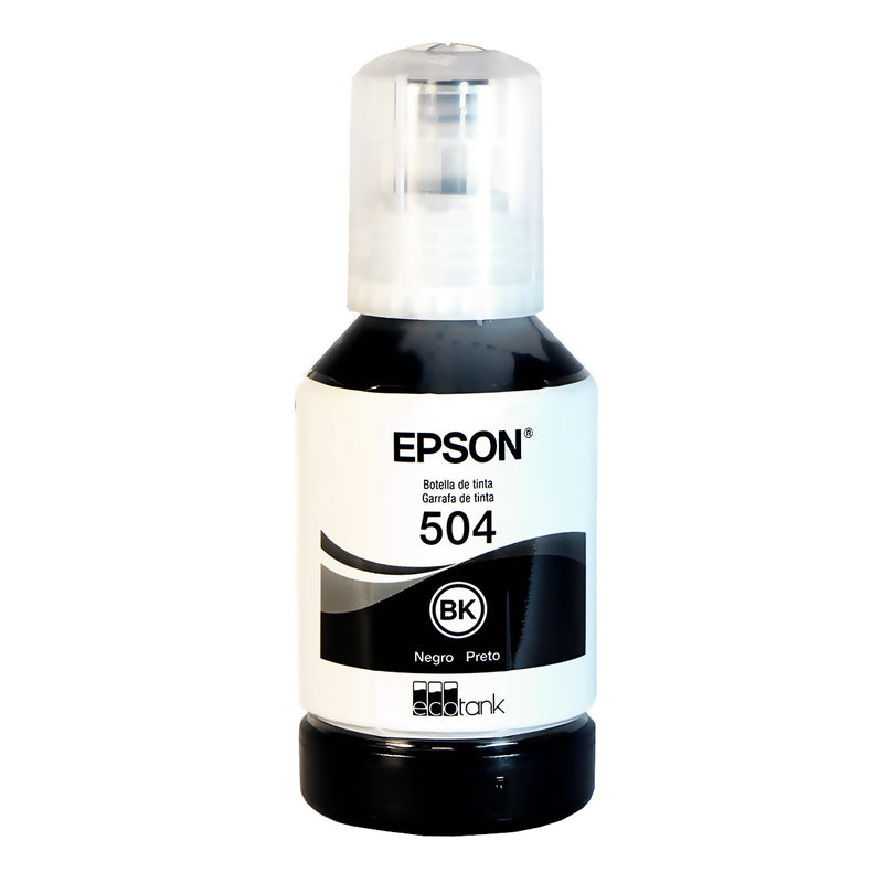 Tinta Negra Para Impresora Epson 504 De 127Ml Eps-T504120-Al