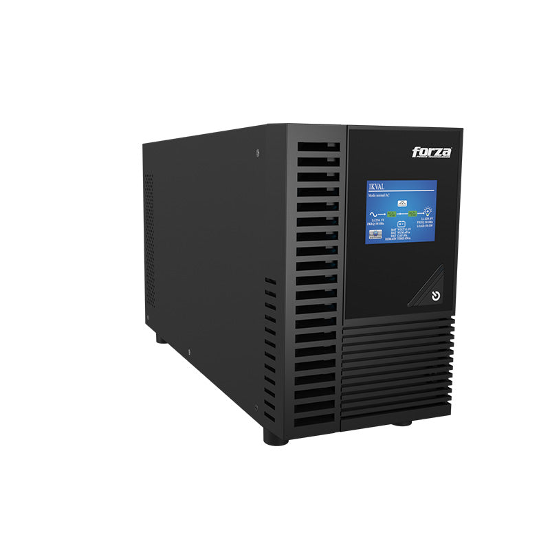 UPS Forza Tipo Torre Online LCD 2000VA 1800W con 4 Tomas y Frecuencia de 40-70Hz