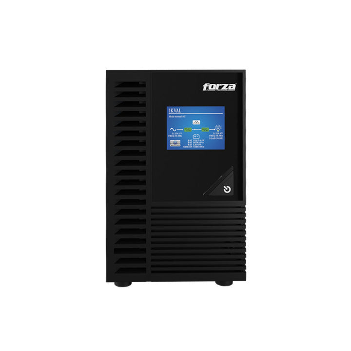 UPS Forza Tipo Torre Online LCD 2000VA 1800W con 4 Tomas y Frecuencia de 40-70Hz