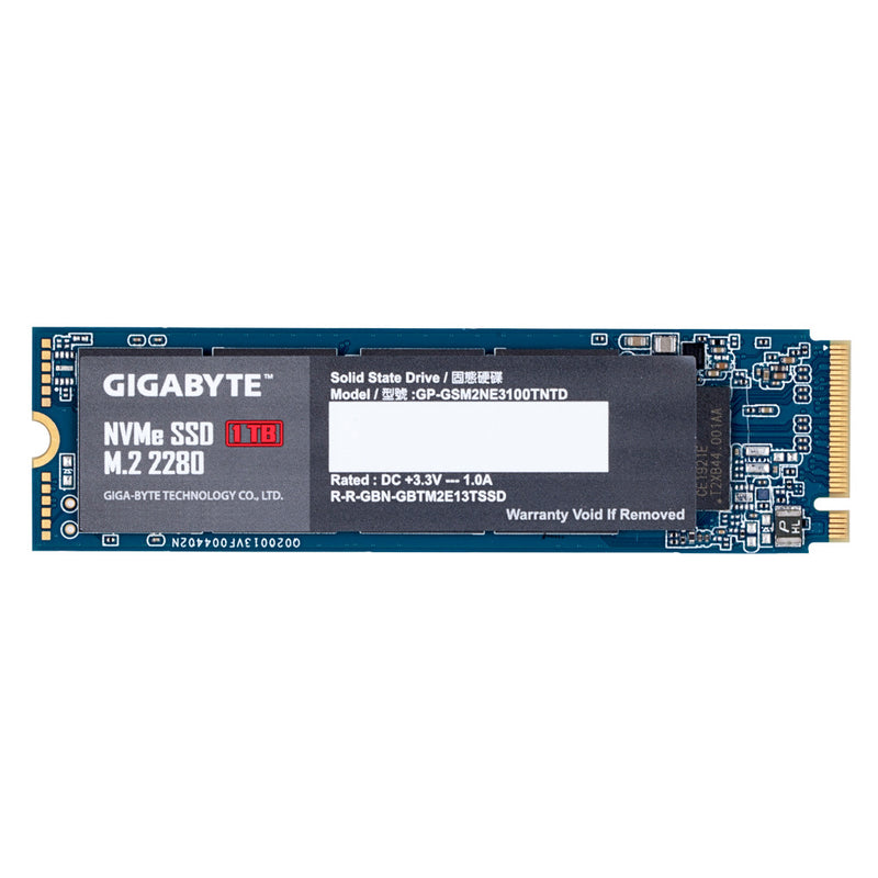 Disco Duro SSD M.2 1TB Gigabyte PCIe 3.0 NVMe de Alta Velocidad