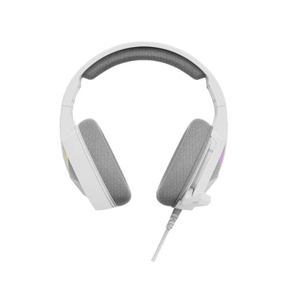 Audifono Marvo H8618 Wh Tactic 40 Blanco Rgb Estático