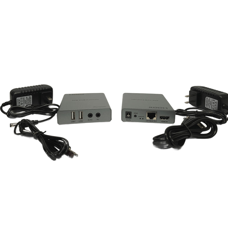 Extensor KVM HDMI 1080P USB Audio IR Por Cable UTP hasta 60 Metros TX/RX