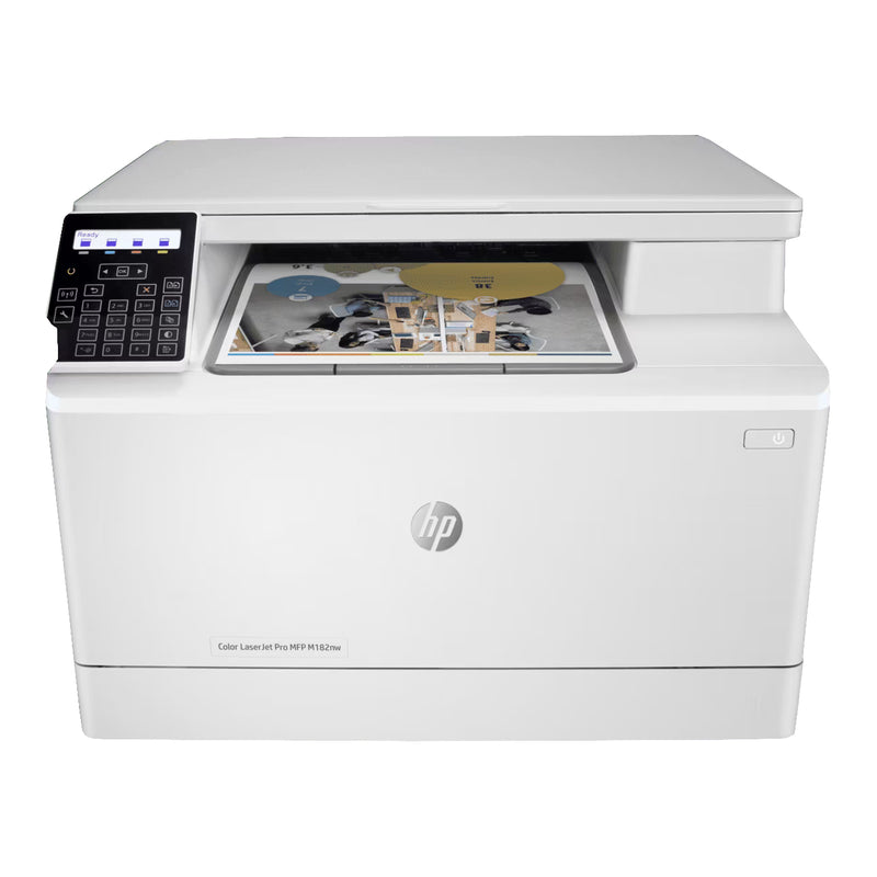 Impresora Multifuncional a Color HP LaserJet Pro MFP M182NW con Conectividad Inalámbrica