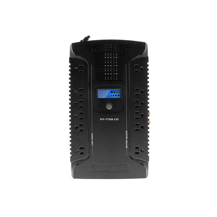 UPS Interactivo Forza 750VA con 12 Tomas 120V, 450W y Pantalla LCD Nema 5